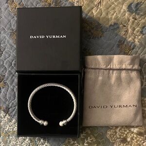 David Yurman Men's Silver Twisted Bracelet